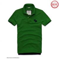 heren abercrombie and fitch korte polo t-shirt groen moose logo Winkel Nijmegen ps15t998